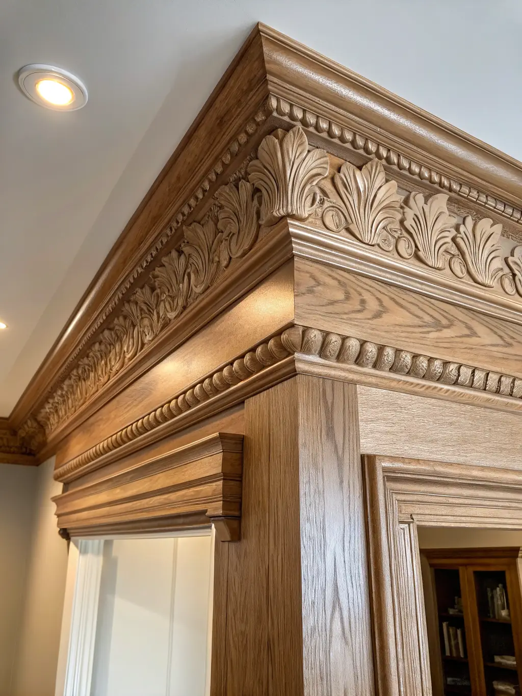 Detailed interior trim work in a living room, showcasing the precision and craftsmanship of Steve's Carpentry's trim services.